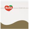 Ruta, 20 шт., Салфетки сервировочные Рута, трехслойные, белые, 33х33 см
