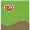 Ruta, 20 шт., Салфетки столовые Рута, 3-х слойные, 33x33 см, зеленые 