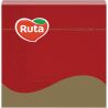 Ruta, 20 шт., Серветки столові Рута, тришарові, червоні, 33x33 см