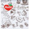 Ruta Кофе, 40 шт., Салфетки столовые, двухслойные, 24х24 см