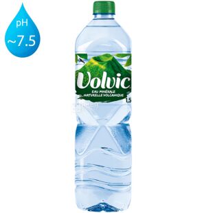 Volvic, 1,5 л, Волвік, Вода мінеральна негазована, ПЕТ