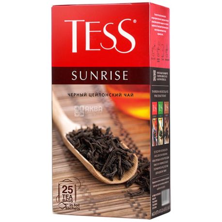 Tess, 25 pcs, tea, black, Sunrise