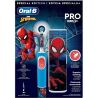 Oral-B Pro Kids, Детская электрическая зубная щетка Человек-Паук с футляром Орал-Би, с 3-х лет