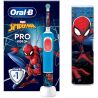 Oral-B Pro Kids, Дитяча електрична зубна щітка Людина-Павук з футляром Орал-Бі, з 3-х років 