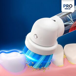 Oral-B Pro Kids, Детская электрическая зубная щетка Человек-Паук с футляром Орал-Би, с 3-х лет