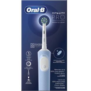Oral-B Vitality Pro Protect X Clean D103 Blue, Електрична зубна щітка Орал-Бі, блакитна