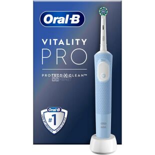 Oral-B Vitality Pro Protect X Clean D103 Blue, Електрична зубна щітка Орал-Бі, блакитна