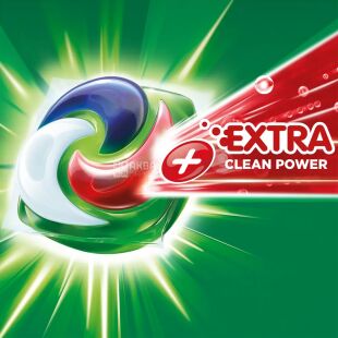 Ariel Pods+ All-in-1 Extra Stain Removal, 38 шт., Капсулы для стирки универсальные экстрасила пятновыводителя Ариэль