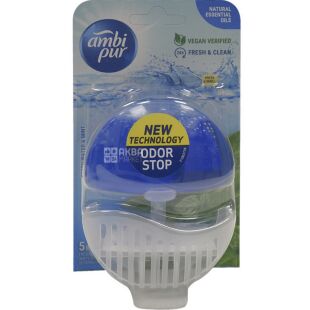 Ambi pur Fresh Water & Mint, 55 мл, Блок для унитаза Амби Пюр