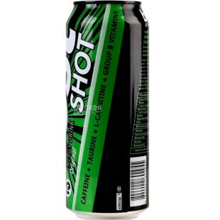 Best Shot Original, 0,5 л, Напиток энергетический газированный Бест Шот, ж/б