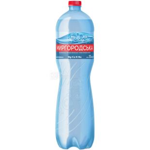 Миргородська, 1,5 л, Вода мінеральна сильногазована, ПЕТ