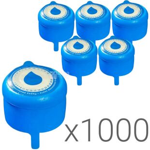 ViO 3C-F, Пробка приварна 3-х компонентна для бутлів 18,9 л з ізолоновою прокладкою, 1000 шт., блакитна