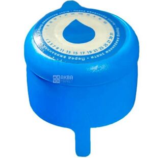 ViO 3C-S, Пробка приварная 3-х компонентная для бутылей 18,9 л с силиконовым кольцом, 1 шт., голубая