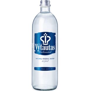 Vytautas, 0,75 л, Вода мінеральна сильногазована Вітаутас, скло