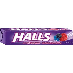 Halls, 25,2 г, Льодяники, Лісові ягоди, Холлс