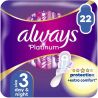 Always Platinum Day and Night Quatro, 22 шт., Прокладки гігієнічні з крильцями, 5 крапель