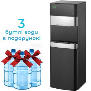 ViO X242-FCB, Кулер для води з компресорним охолодженням та нижнім завантаженням бутля, чорний