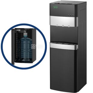 ViO X242-FCB, Кулер для води з компресорним охолодженням та нижнім завантаженням бутля, чорний