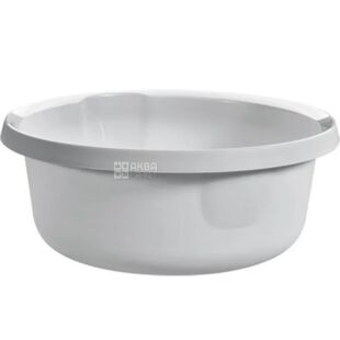 Curver, Essentials, 16 л, Миска круглая, пластиковая, серый