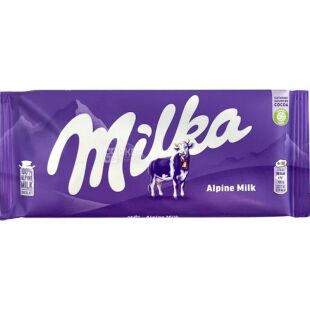 Milka, 80 г, Мілка, Молочний шоколад