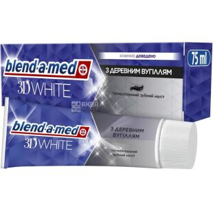 Blend-a-med 3D White, 75 мл, Зубная паста глубокая очистка и отбеливание с древесным углем Бленд-а-мед