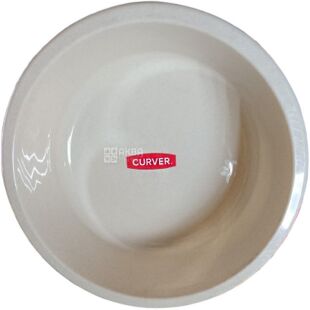 Curver, 9 л, Миска пластиковая круглая Курвер, бежевая