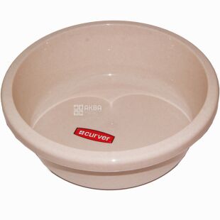 Curver, 9 л, Миска пластиковая круглая Курвер, бежевая