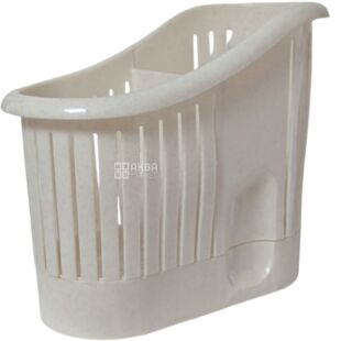 Curver, 14 см х 6,5 см х 14,5 см, Сушарка пластикова для столового набору Курвер, бежева