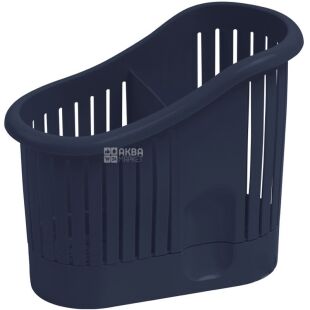 Curver, 14 см х 6,5 см х 14,5 см, Сушилка пластиковая для столового набора Курвер, синяя