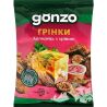 Gonzo, 50 г, Сухарики житні зі смаком Холодцю з хріном Гонзо