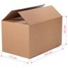 Коробка картонная четырехклапанная, 240х170х100 мм, Т22, до 1 кг, бурая