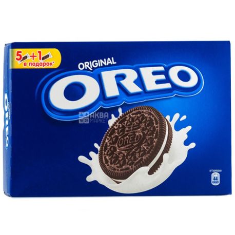 Oreo, 228 г, печенье, с какао и кремовой начинкой ванильного вкуса