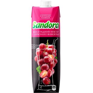 Sandorа Коктейльная коллекция, 0,95 л, Нектар из красного Винограда Сандора
