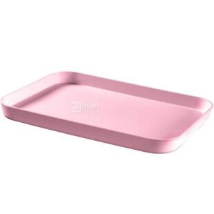 Curver Essential, 308 х 430 х 35 мм, Поднос двусторонний с функцией сушки, розовый