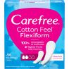 Carefree Flexiform Cotton Feel, 56 шт., Прокладки гігієнічні щоденні без крилець Кефрі, без запаху 
