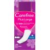 Carefree Plus Large Fresh, 20 шт., гигиенические прокладки ежедневные без крылышек Кефри, ароматизированные