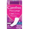Carefree Plus Large, 36 шт., Прокладки гигиенические ежедневные без крылышек Кефри, ароматизированные