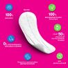 Carefree Flexiform Cotton Feel, 30 шт., гигиенические прокладки ежедневные без крылышек Кефри, ароматизированные