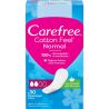 Carefree Cotton Feel Normal Aloe, 30 шт., Прокладки гигиенические ежедневные без крылышек Кефри, с экстрактом Алоэ