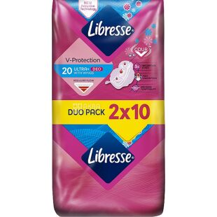 Libresse Ultra Normal Soft Deo, 20 шт., Прокладки гигиенические, 4 капли