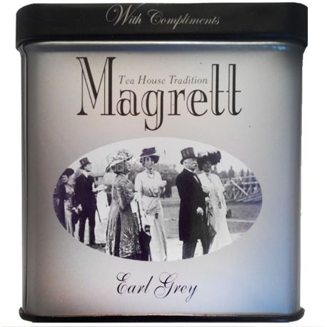 Magrett, 100 г, чай, чорний, з бергамотом, Earl Grey, залізна банка