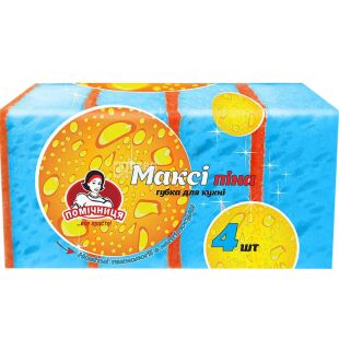 Помощница Макси Пина, 4 шт., Губки кухонные