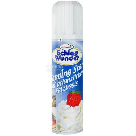 Hochwald, 250 g, whipped cream, vegetable-based, Topping Star, 25%