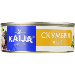 Kaija, 240 г, Скумбрия атлантическая, в масле