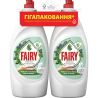 Fairy Sensitive, 2 шт. х 0,9 л, Засіб для миття посуду Чайне дерево та М'ята Фейрі