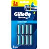 Gillette Sensor, 8 шт., Змінні картриджі для бритви Plus Comfort Джіллет