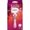 Gillette Venus ComfortGlide, Бритва для гоління для жінок + картридж Джіллет, рожевий