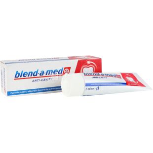 Blend-a-med Original Anti-cavity, 75 мл, Зубная паста Анти Кариес Бленд-а-мед