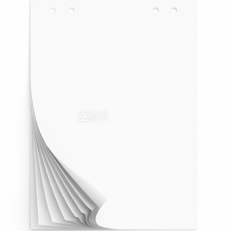 Buromax, 20 листов, Бумага для флипчарта нелинированная Буромакс, 64 х 90 см