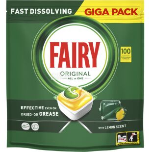 Fairy Original All, 100 шт., Таблетки для посудомоечных машин Фейри